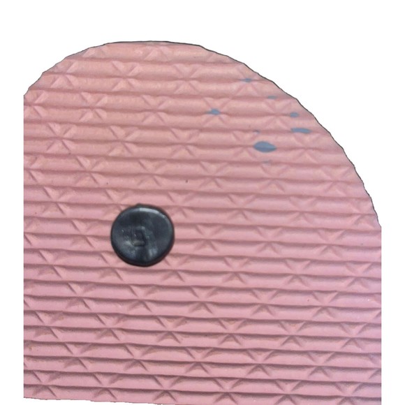 Flip Flops NWT Juncture Paint Splat Pink Gray White Women's Rubber  Size S‎ 5/6 - Picture 5 of 5